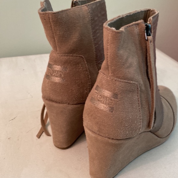 Toms brown wedges booties - Picture 13 of 16